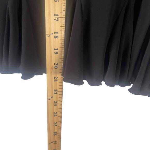 White‎ House Black Market Women's Size Medium Black Ruffle Mini Skirt - Picture 7 of 7